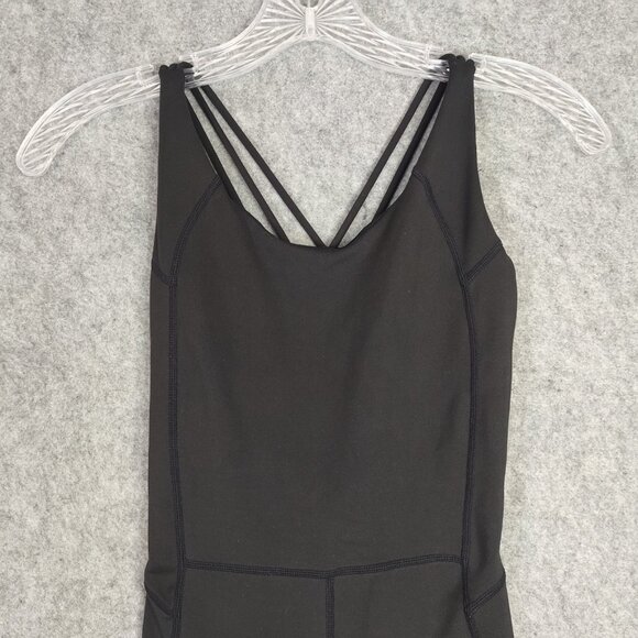 Love Soft Jumpsuit Womens Sz XS Black Yoga Athletic Move Stretch Poly Spandex - Picture 4 of 10